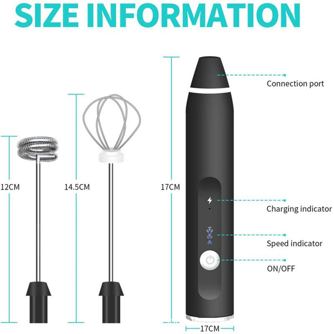 Quick Froth Rechargeable Electric Coffee Mixer & Egg Beater